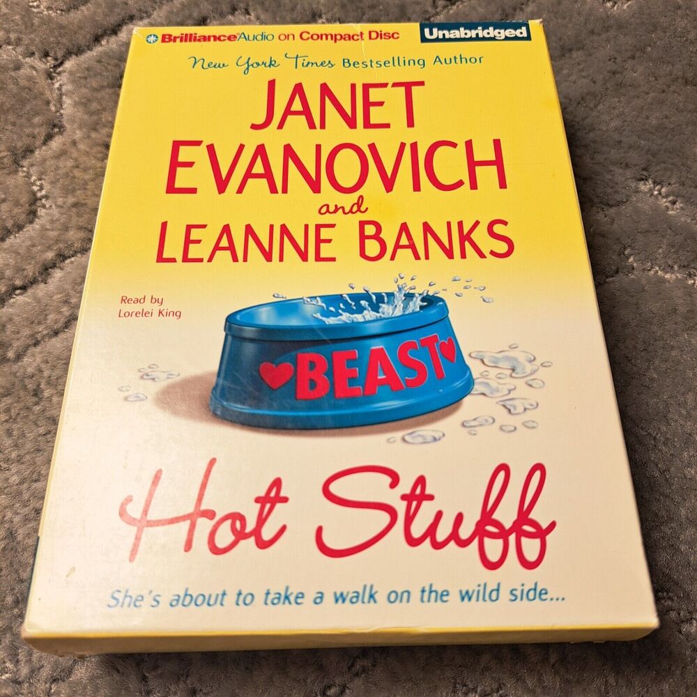 Hot Stuff BY Janet Evanovich LEANNE BANKS AUDIOBOOK CD Unabridged 4 Discs 2007